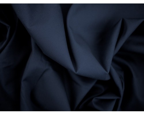 Plain Cotton Poplin Fabric - Navy